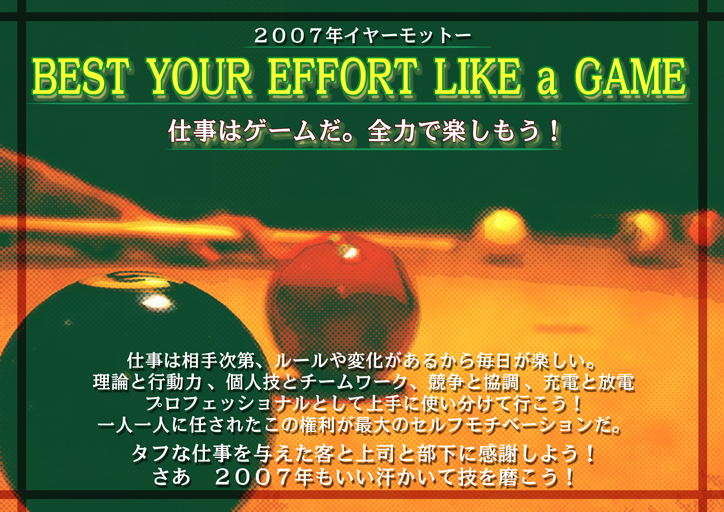 Best your effort like a game
